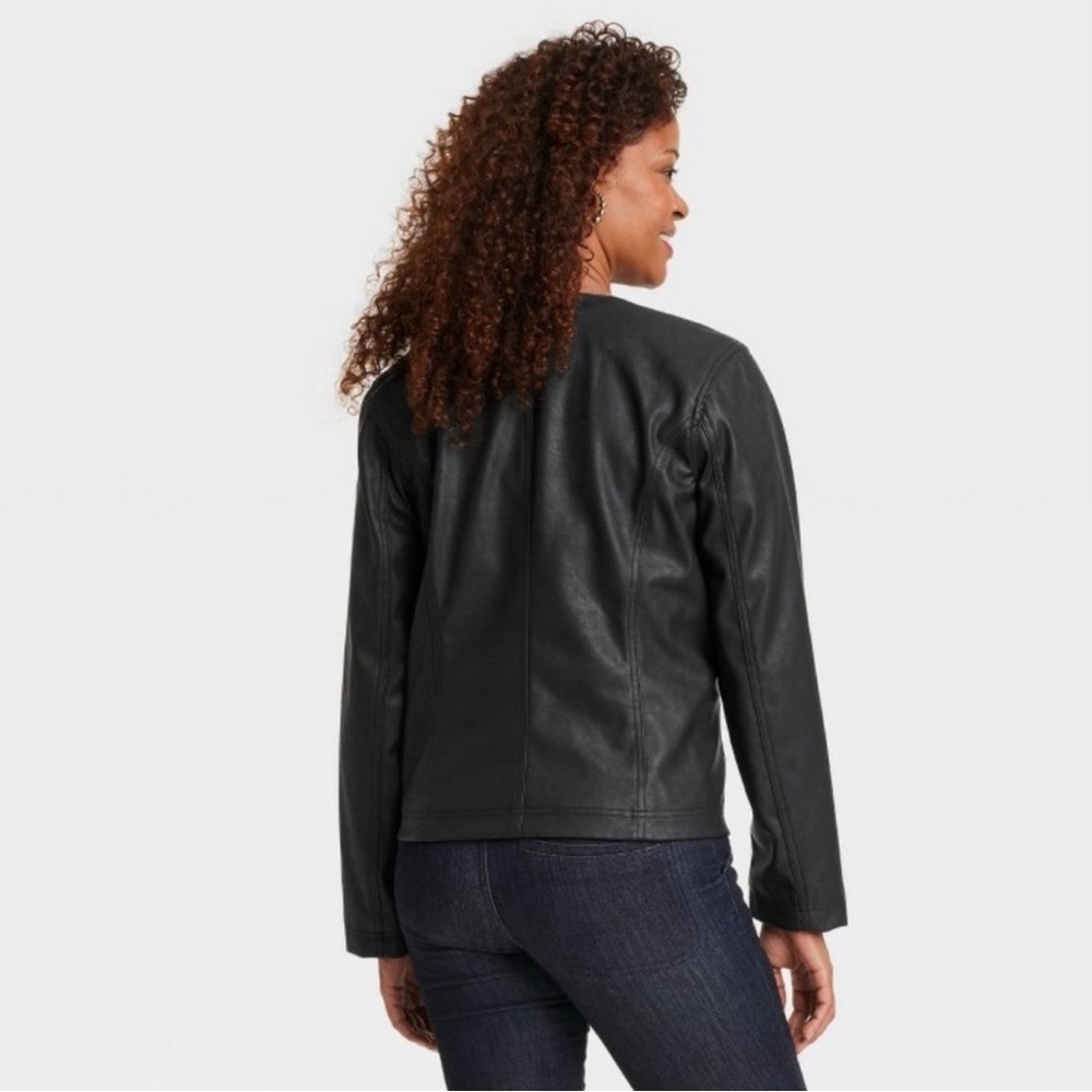 Knox Rose Moto Jacket Black -1X - Picture 4 of 5